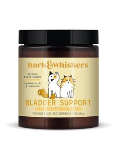 Bark & Whiskers Bladder Support, 3.17 Oz. (90 g), 90 Scoops, Supports Urinary Tract Health, with Cranbery & D-Mannose, Vet Formulated, Non-GMO, Dr. Mercola
