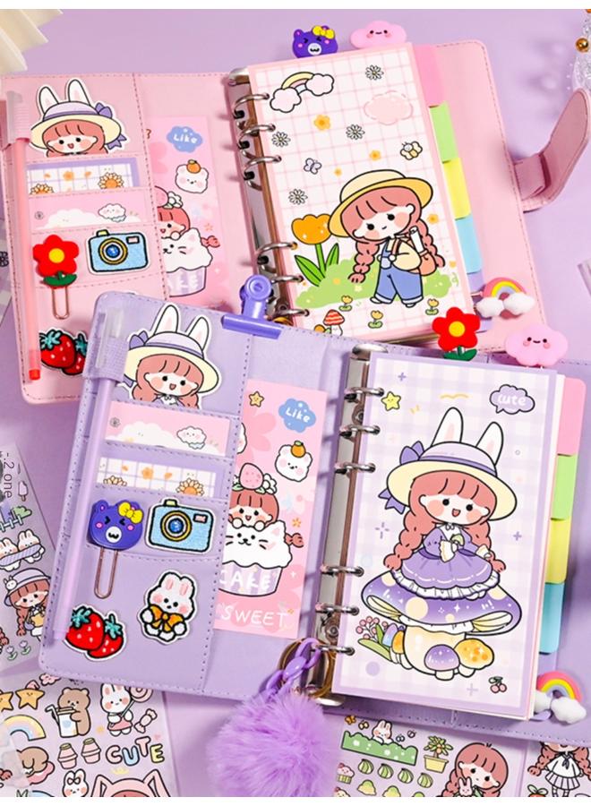 Bluejw Hand Account Book Hand Account Suit Gift Box Cute Girl Notebook Journal For Primary School Students Incentive Products Learning Stationery - Image 2