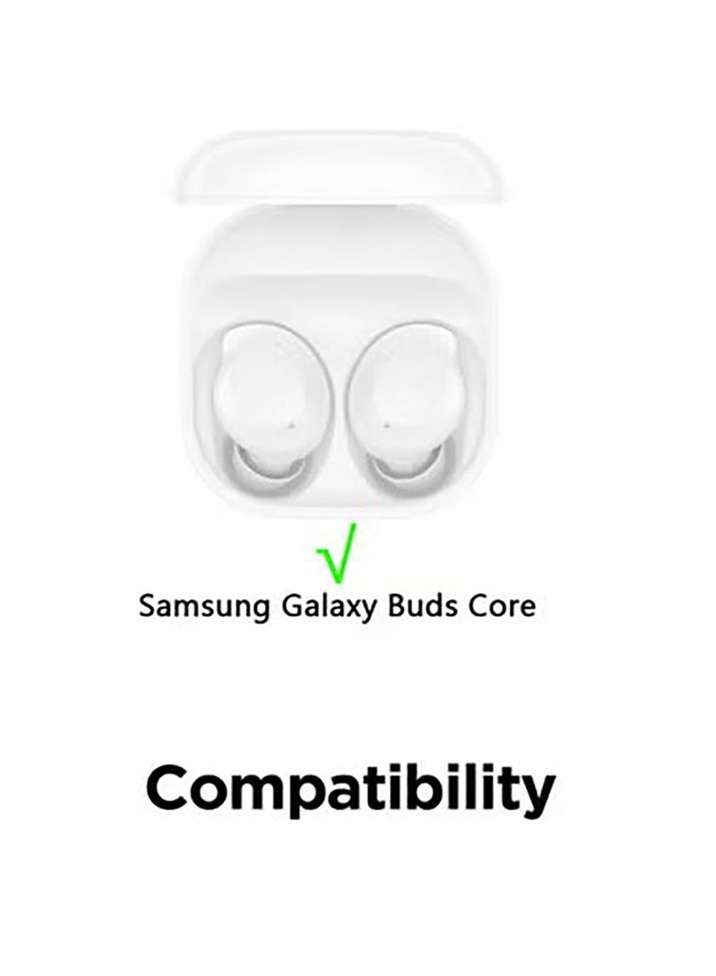 Clear Case for Samsung Galaxy Buds Core Soft TPU Silicone Case with Keychain&Cleaner Kit - Image 2