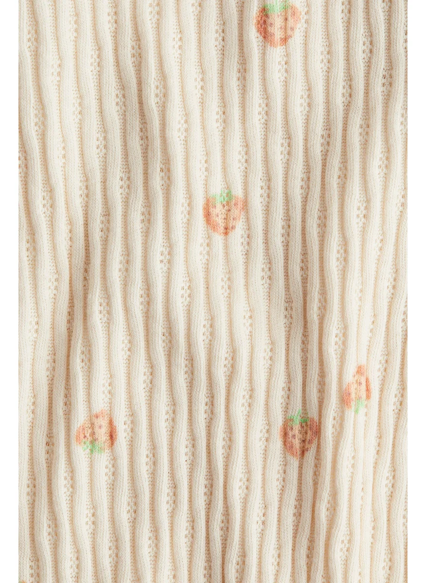 اتش اند ام Flounce-Trimmed Cotton Top