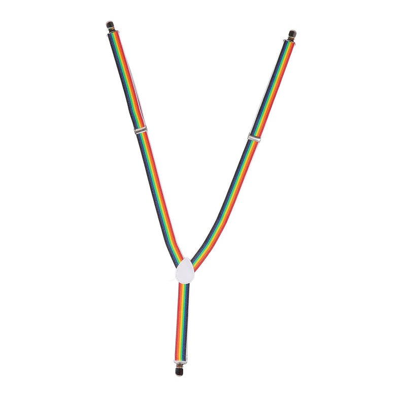 klarako Avoid Bending Over Clip and Pull Dressing Aid, Pants Wearing Belt Aids Adjustable Pants Dressing Aids Daily Living Dressing Aid for Elderly(rainbow stripes) - Image 1