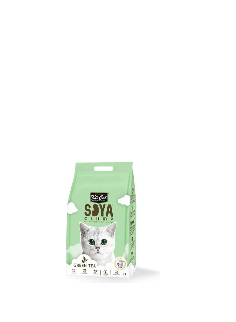 Kit Cat SoyaClump Soyabean Cat Litter 7L - Green Tea