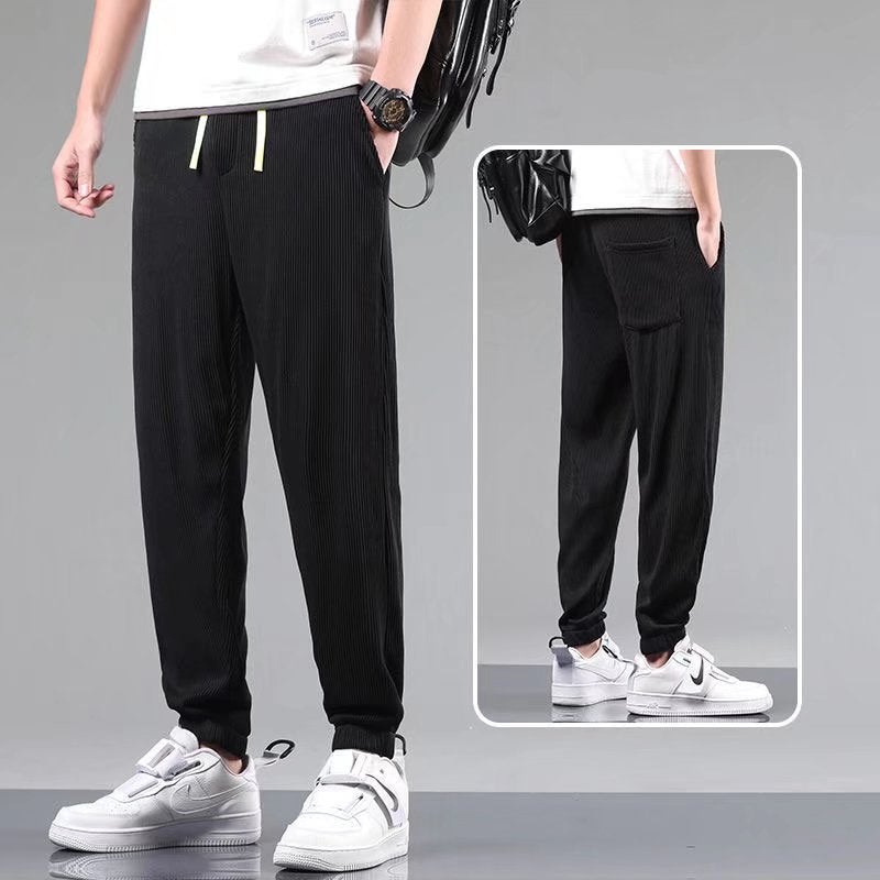 Ice Silk Quick-Drying Pants Men'S Summer Thin Stretch Breathable Casual Pants Loose Outdoor Sports All-Match Straight Trousers - Image 4