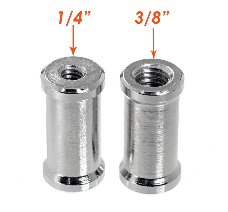 Fotasy (2 Packs) 32mm 1/4" to 3/8" inch Female to Female Convertor Threaded Screw Adapter Spigot for Studio Light Stand, Hotshoe/Coldshoe Adapter Ball Head Flash Trigger Receiver - Image 5