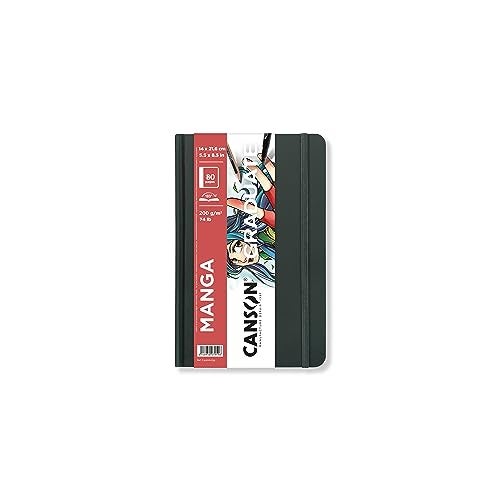 Canson Graduate Manga Paper Hard Cover Art Journal 55x85 inches 40 Sheets Artist Paper for Illustration Character Studies Comics - Image 1