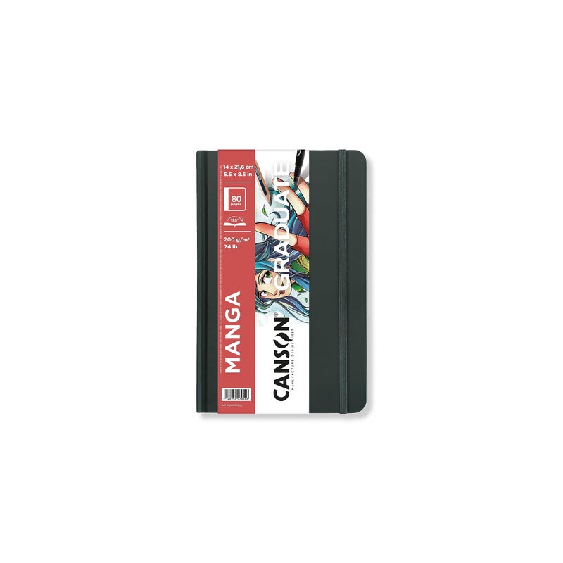 Canson Graduate Manga Paper Hard Cover Art Journal 55x85 inches 40 Sheets Artist Paper for Illustration Character Studies Comics - Image 2