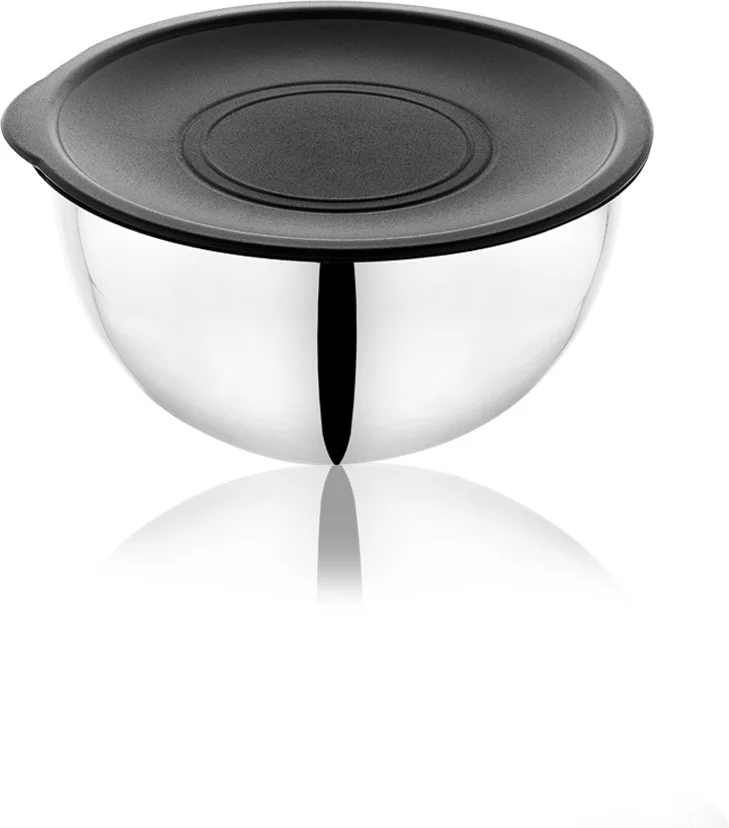 Schafer Lucas Steel Mixing Bowl 16-20-24 Cm-9 Pieces-Black