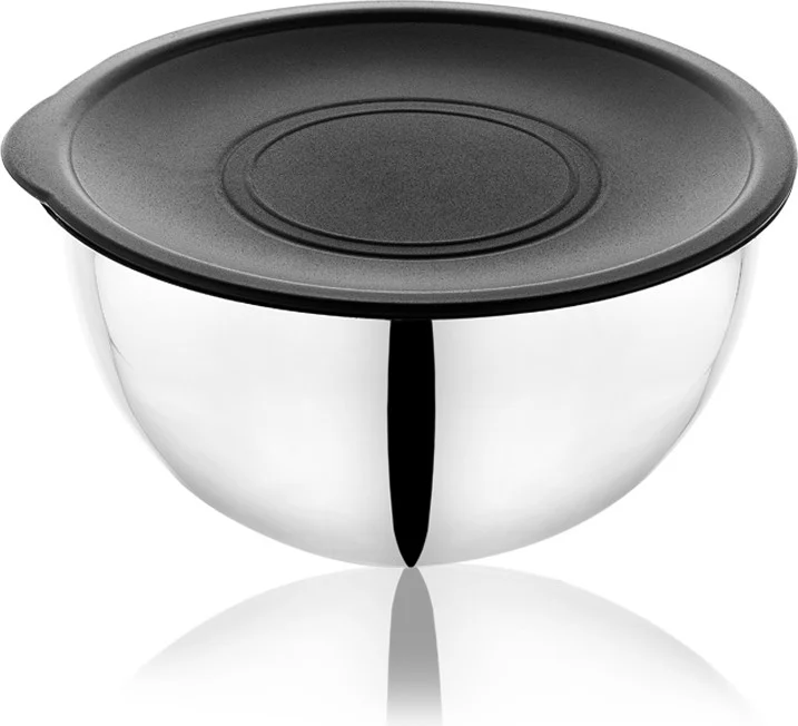 Schafer Lucas Steel Mixing Bowl 16-20-24 Cm-9 Pieces-Black