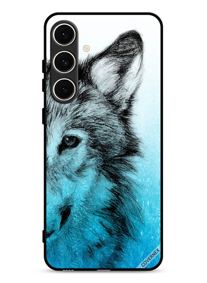 Covernex Samsung Galaxy S24 FE 5G Protective Case Cover Half Wolf Face - Image 1