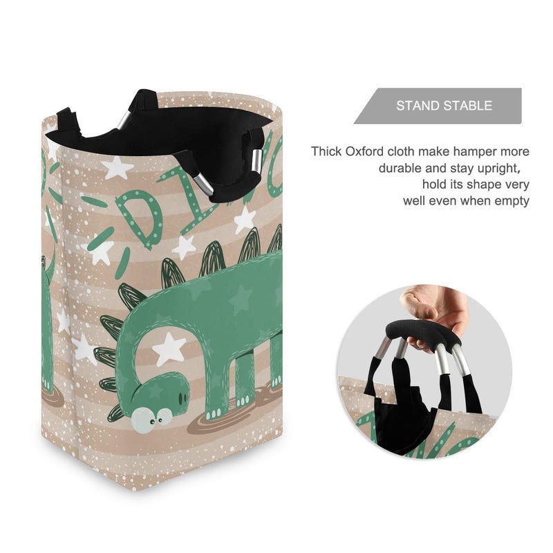 senya Cute Dinosaur Large Storage Basket Collapsible Organizer Bin Laundry Hamper for Nursery Clothes Toys - Image 2