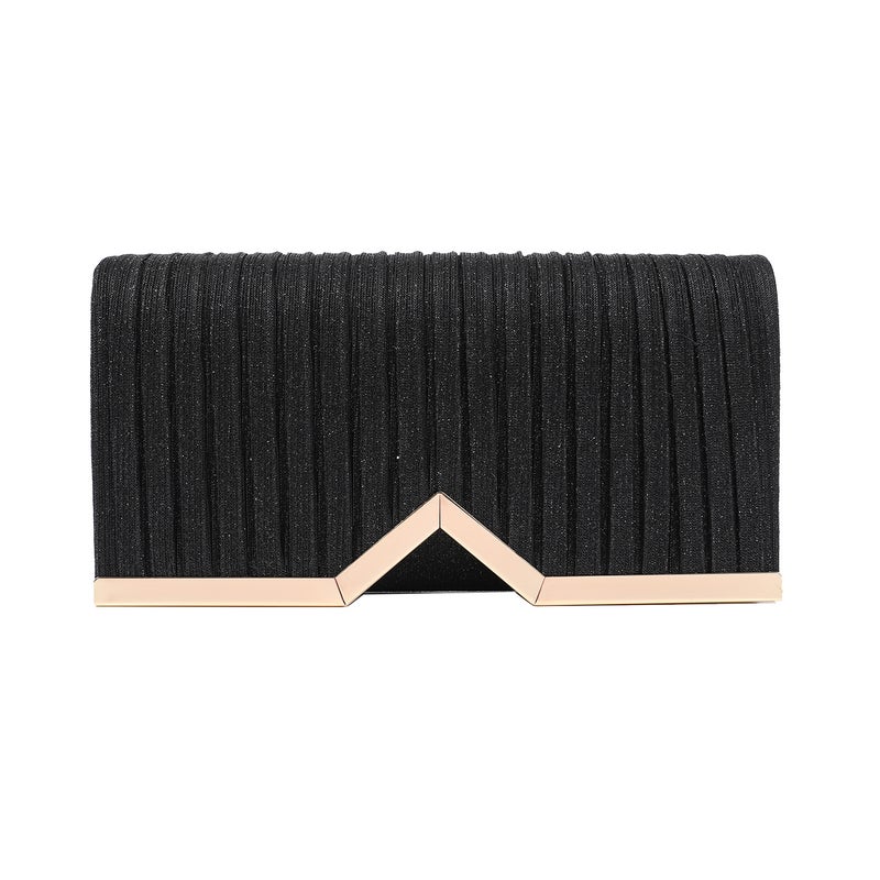 Exquisite Simple Clutch Bag Dinner Bag Party Small Hand Bag Pleated Clutch Bag -283-1 - Image 5