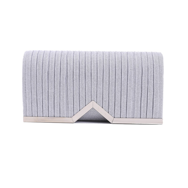 Exquisite Simple Clutch Bag Dinner Bag Party Small Hand Bag Pleated Clutch Bag -283-1 - Image 1