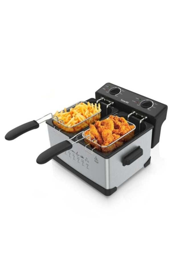 Saaachi Saachi 6-Litres Double Deep Fryer NL-DF-4759-BK - Image 4