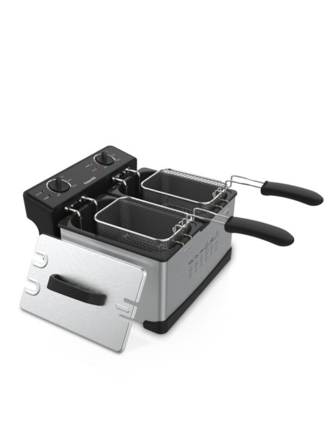 Saaachi Saachi 6-Litres Double Deep Fryer NL-DF-4759-BK - Image 2