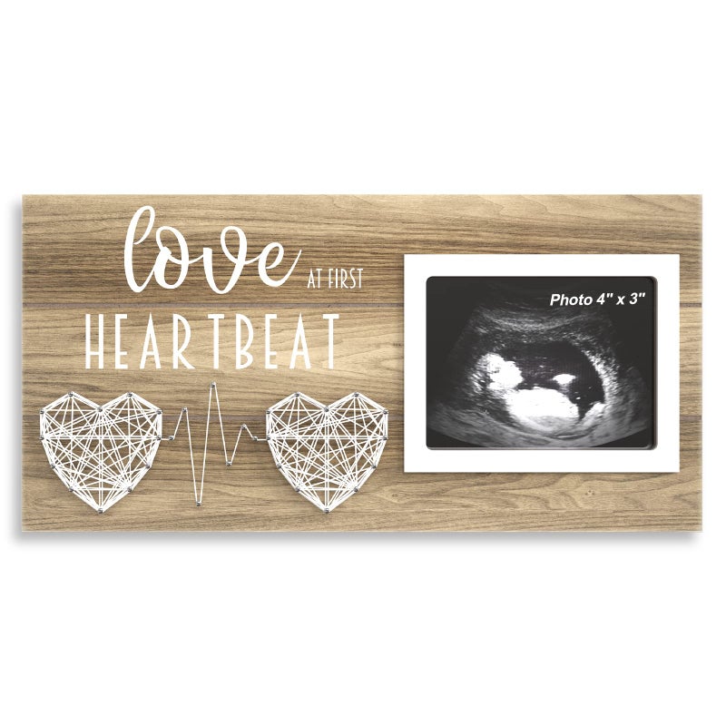 Eurset Baby Sonogram Picture Frame For Standard 4"" X 3"" Ultrasound Photo - Pregnancy Announcements Ideas - Gender Reveal Baby-Shower Gifts - New Mom Expecting Parents To Be Keepsake Gift - Image 1