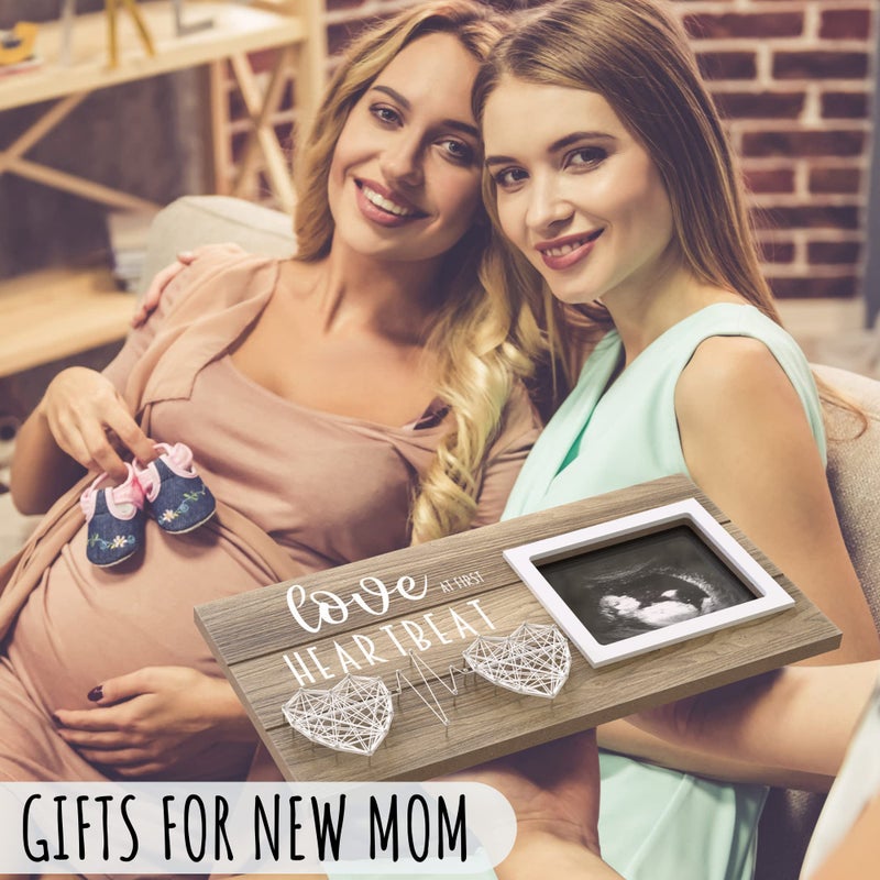 Eurset Baby Sonogram Picture Frame For Standard 4"" X 3"" Ultrasound Photo - Pregnancy Announcements Ideas - Gender Reveal Baby-Shower Gifts - New Mom Expecting Parents To Be Keepsake Gift - Image 3
