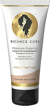 Bounce Curl كريم تمليس بونس كيرل برايمر لتصفيف الشعر توازن الرطوبة بلسم بدون شطف 6 أونصات 177 مل - Image 1