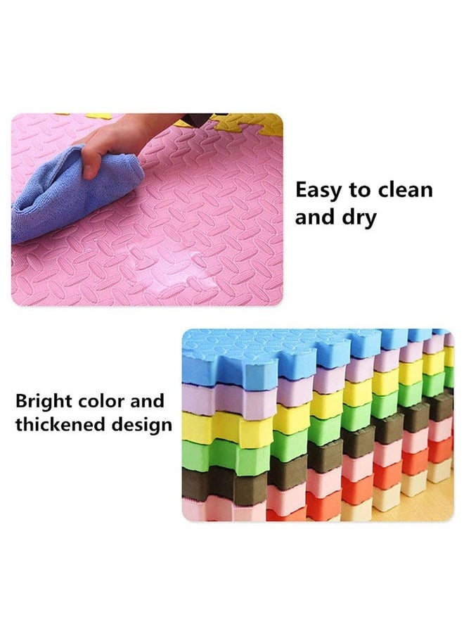 HQ-GAMING - Yoga Mat Exercise Mat Gym Interlocking EVA Foam Floor Mat Tiles 30 x 30 x 1.2cm Protective Flooring Workout Exercise Mat Puzzle Cushion with Borders For Kids Playing (Beige) - Image 1