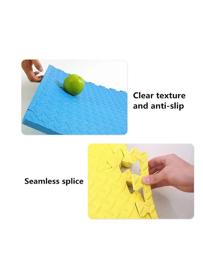 HQ-GAMING - Yoga Mat Exercise Mat Gym Interlocking EVA Foam Floor Mat Tiles 30 x 30 x 1.2cm Protective Flooring Workout Exercise Mat Puzzle Cushion with Borders For Kids Playing (Beige) - Image 1