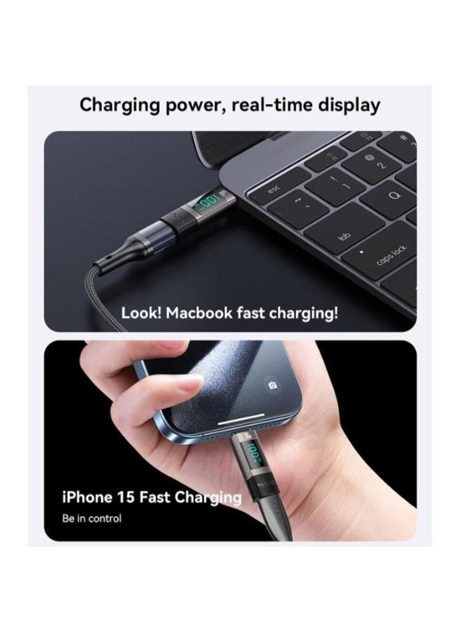 Yesido - Yesido GS24 100W USB-C / Type-C to USB-C / Type-C Aluminum Alloy Digital Display Adapter - Image 1