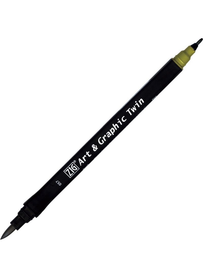 Zig Art&Graphic Twin Tut-80 57 Olive Green  - Image 1