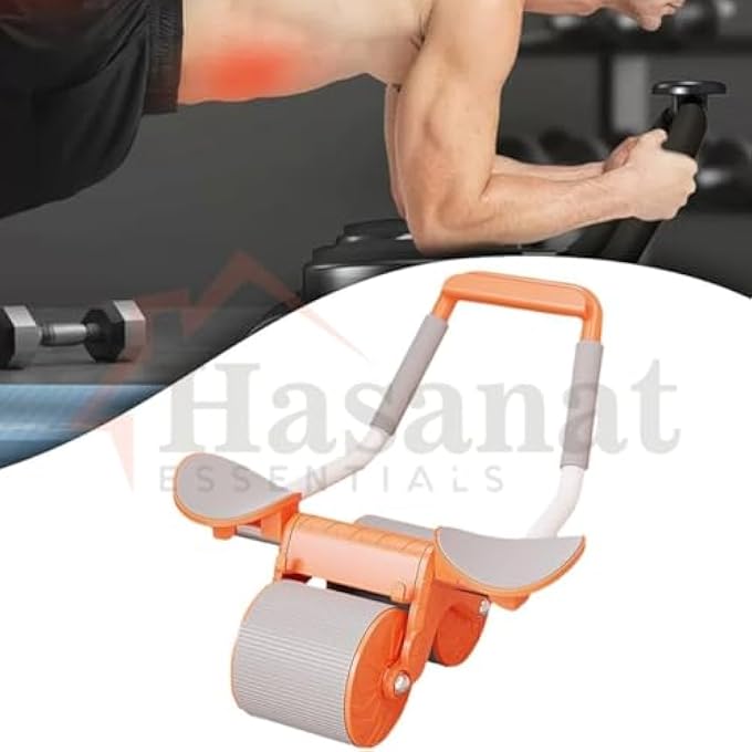 HASANAT ESSENTIALS Abdominal Roller Wheel Trainer – With Elbow Support, Core Exercise Equipment - Image 4