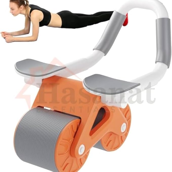 HASANAT ESSENTIALS Abdominal Roller Wheel Trainer – With Elbow Support, Core Exercise Equipment - Image 2