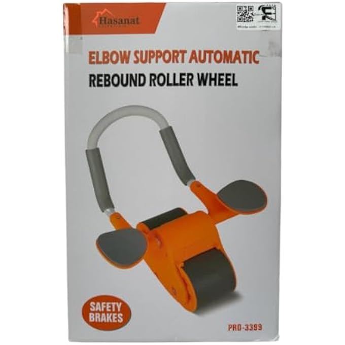 HASANAT ESSENTIALS Abdominal Roller Wheel Trainer – With Elbow Support, Core Exercise Equipment - Image 1