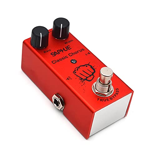 SAPHUE Classic Chorus Guitar Effects Pedal Rate/Width Knob High Low Frequency Effect Pedals with Steel Metal Shell Mini Single Type Dc 9V with True By - Image 1
