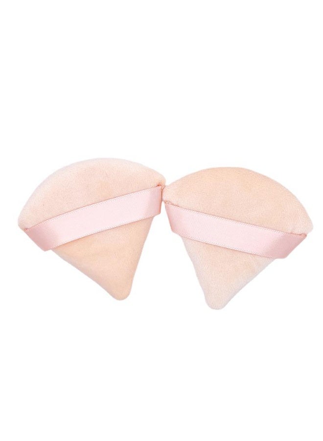 حكمة بيوتي إسفنجة وبودرة مكياج مثلثة للوجه، عبوتان، إسفنجة وبودرة مكياج مثلثة، اسفنجة مزج المكياج ومجموعة كريم الأساس (بيج) - Image 1