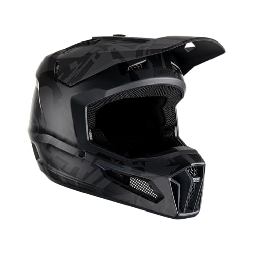 Leatt Helmet Moto 3.5 Jr V23 Junior (Black/Grey - Large) - Image 2
