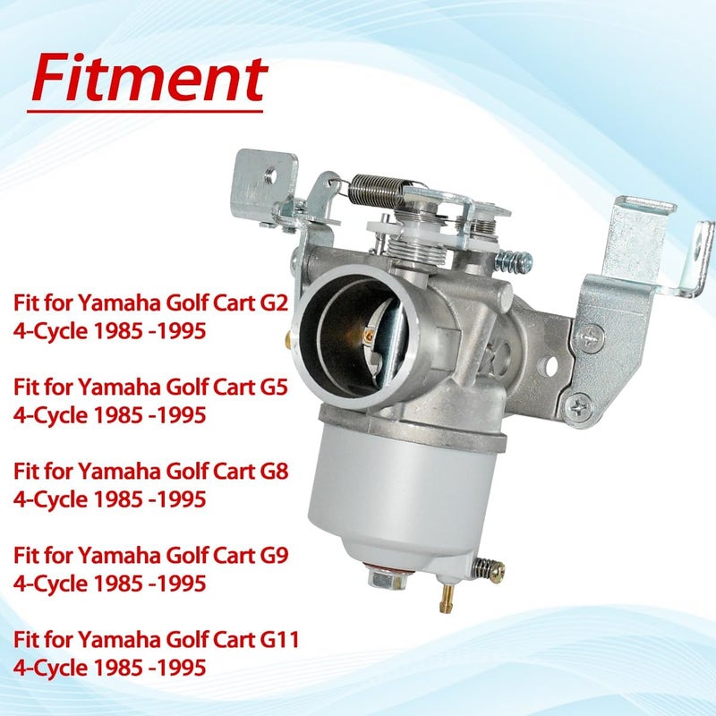 JDLLONG Carburetor for Yamaha Golf Cart G2 G5 G8 G9 G11 4-Cycle (1985-1995) with Fuel Pump & Intake - Image 4