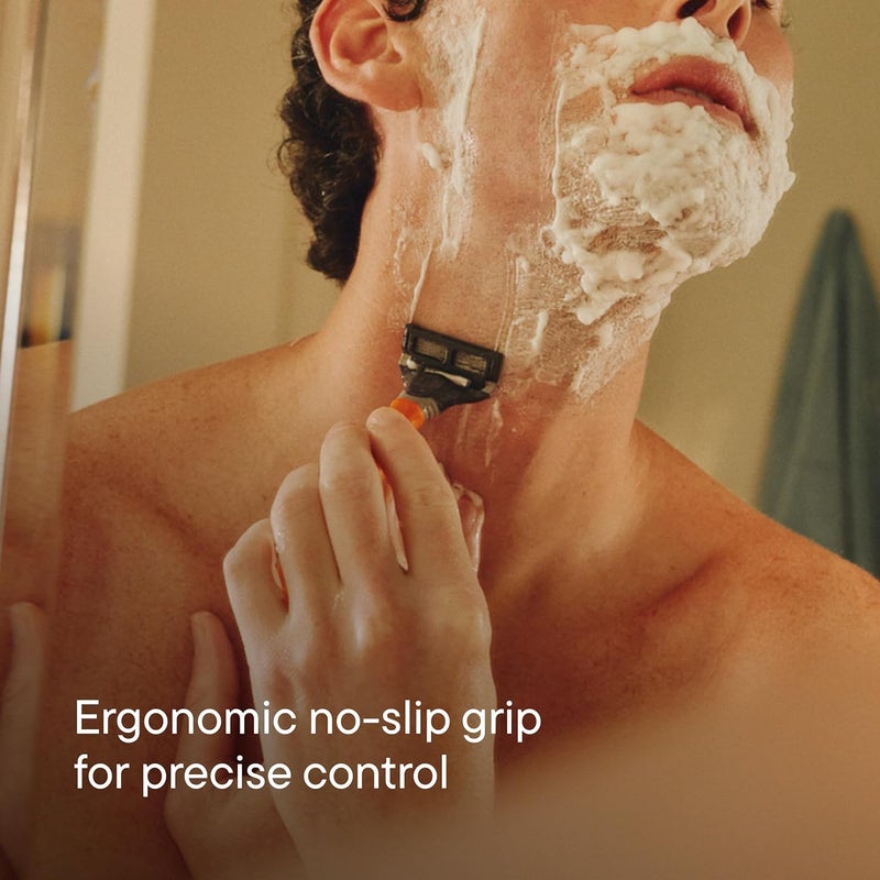 Harry's Shaving Kit for Men - Razor Handle and 3 Razor Blade Refill Cartridges - Charcoal - Image 5