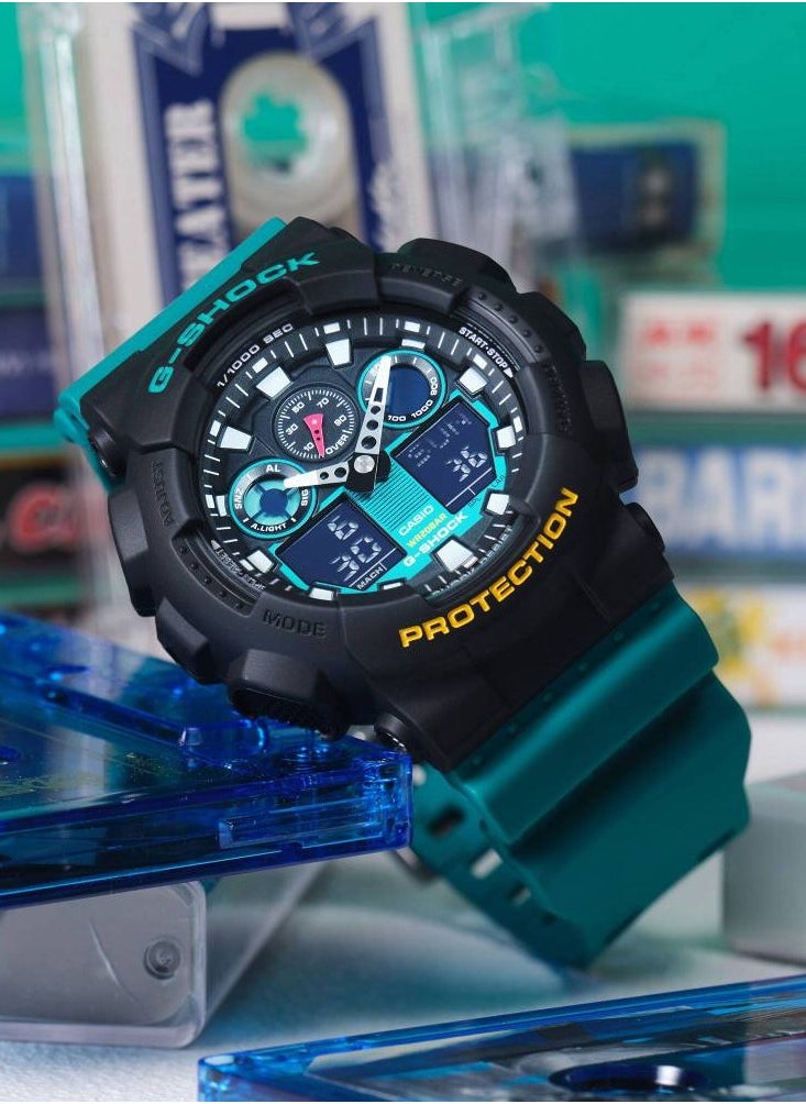 G-SHOCK - G-Shock Analog+Digital Resin Band Watch GA-100MT-1A3 - Image 1