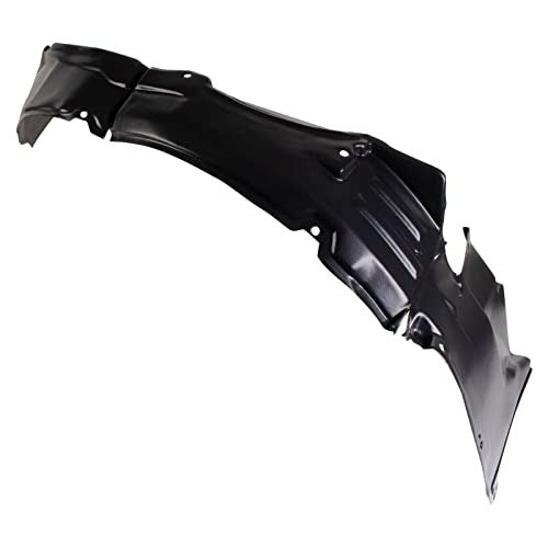 TRQ Front Right Inner Fender Liner Black Passenger Side Compatible with 1995-1998 Eagle Talon 1995-1997 Mitsubishi Eclipse MI1251102 - Image 2
