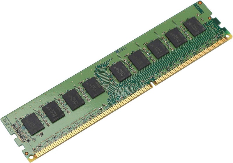 8 جيجابايت من ذاكرة الوصول العشوائي (RAM)، نوع 2RX8، جهد 1.35 فولت، تقنية DDR3، سرعة 1600 ميغاهرتز، 240 دبوس، نوع ECC غير مخزن في ذاكرة وسيطة (Unbuffered RAM)، مخصصة لأجهزة الخادم ومحطات العمل، لون أخضر، رقم المنتج: 326651 - Image 4