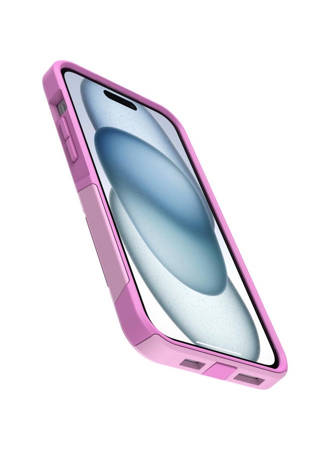 أوتربوكس جراب OtterBox Commuter Series لهاتف iPhone 15 Plus وiPhone 14 Plus - Run Wildflower (وردي)، نحيف ومتين، مناسب للجيب، مع حماية للمنافذ - Image 2