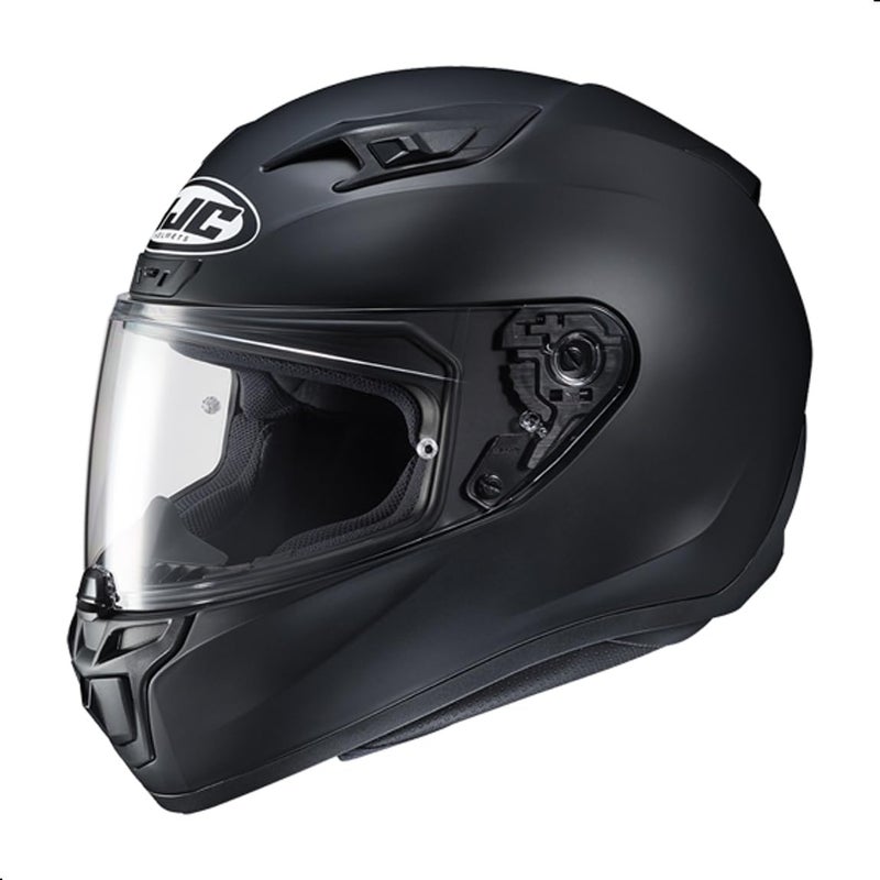 HJC i10 Solid Full Face Motorcycle Helmet with HJ31 Pinlock Shield DOT SNELL Approved Semi Flat Black Medium - Image 3