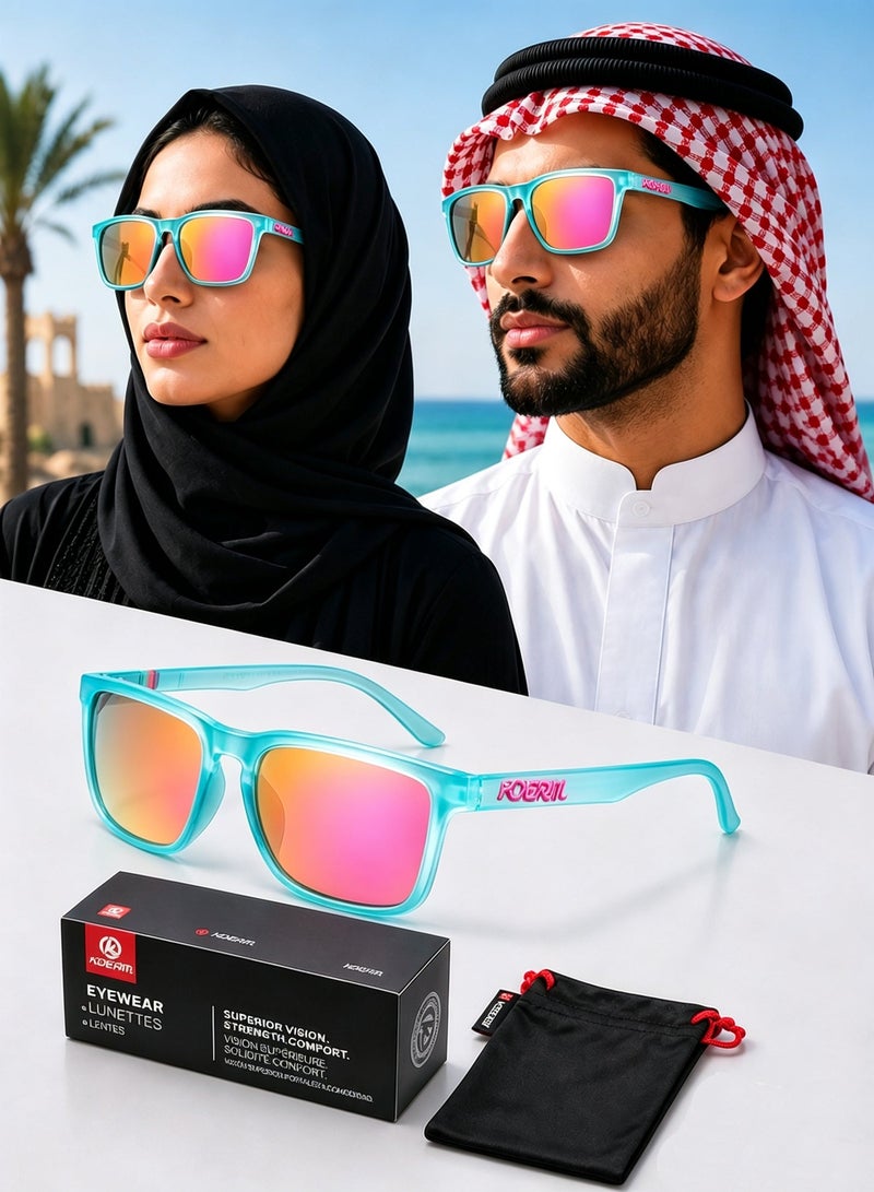 kdeam Unisex Polarized Sunglasses UV400 Outdoor Driving Fashion Sun Glasses For Men Women - Image 1
