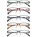 LANLANG 5Pack Reading Glasses for Women Blue Light Blocking Eyeglasses with Spring Hinge 5 fashion colors Anti Eyestrain 000 diopters - Image 4