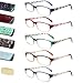 LANLANG 5Pack Reading Glasses for Women Blue Light Blocking Eyeglasses with Spring Hinge 5 fashion colors Anti Eyestrain 000 diopters - Image 1