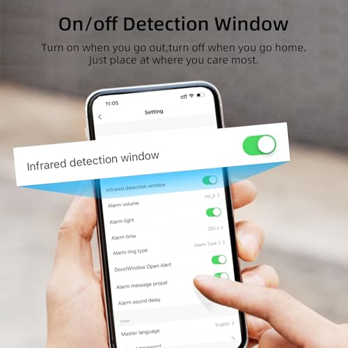 CPVAN Home Alarm System with PIR Motion Sensor, WiFi Wireless DIY Smart Door/Window Alarm for Home Security with Phone APP Alert 9 Pieces-Kit (Indoor PIR Alarm Host, 6 Door Sensors, 2 Remotes) - Image 3