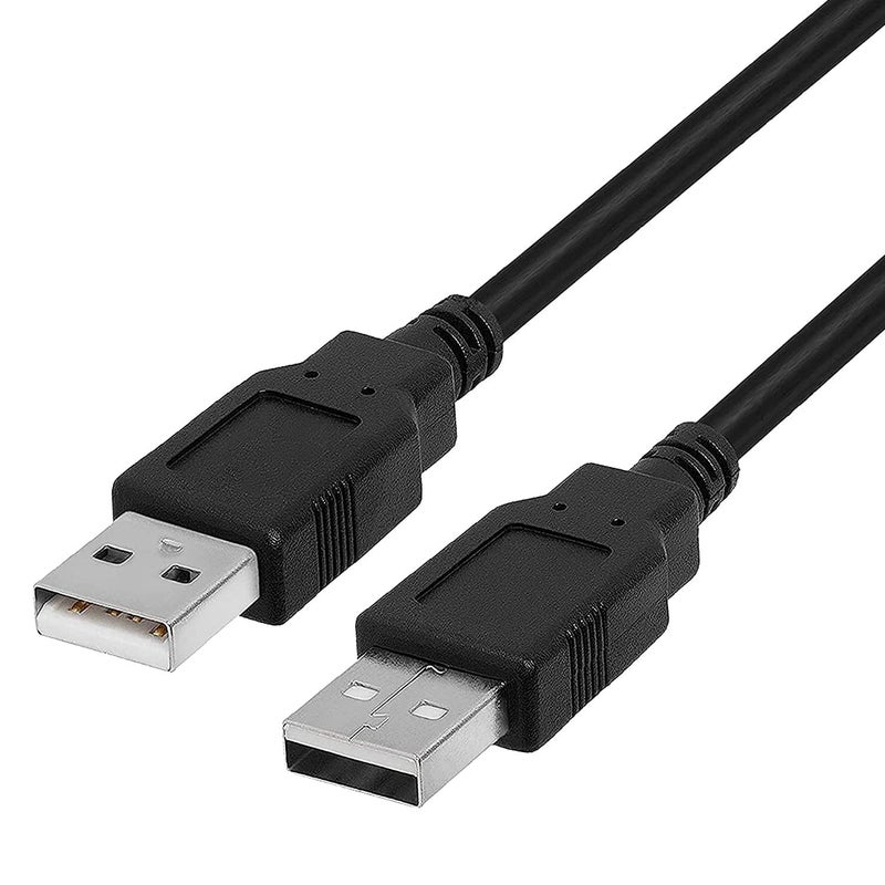 Storite USB 2.0 High Speed Type A Male to Type A Male Cable For External hard drives, Modems, Printers, Scanners-(1.2 Meter) (Black) - Image 1