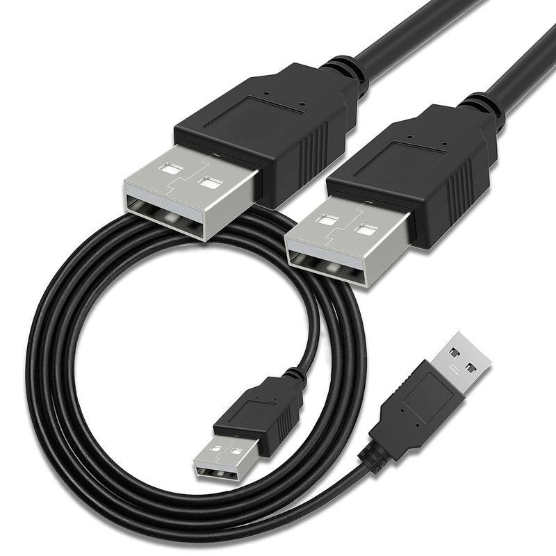 Storite USB 2.0 High Speed Type A Male to Type A Male Cable For External hard drives, Modems, Printers, Scanners-(1.2 Meter) (Black) - Image 4