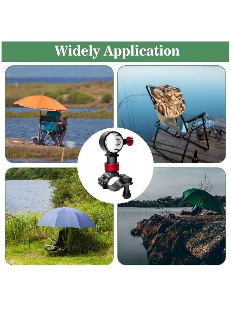 Excefore - Fishing Chair Umbrella Holder, Aluminum Fishing Umbrella Bracket, Adjustable Fishing Chair Clamp Bracket Chair Umbrella Holder Clamp Universal Umbrella Mount Clip for Fishing Rod Chair Parasol - Image 1