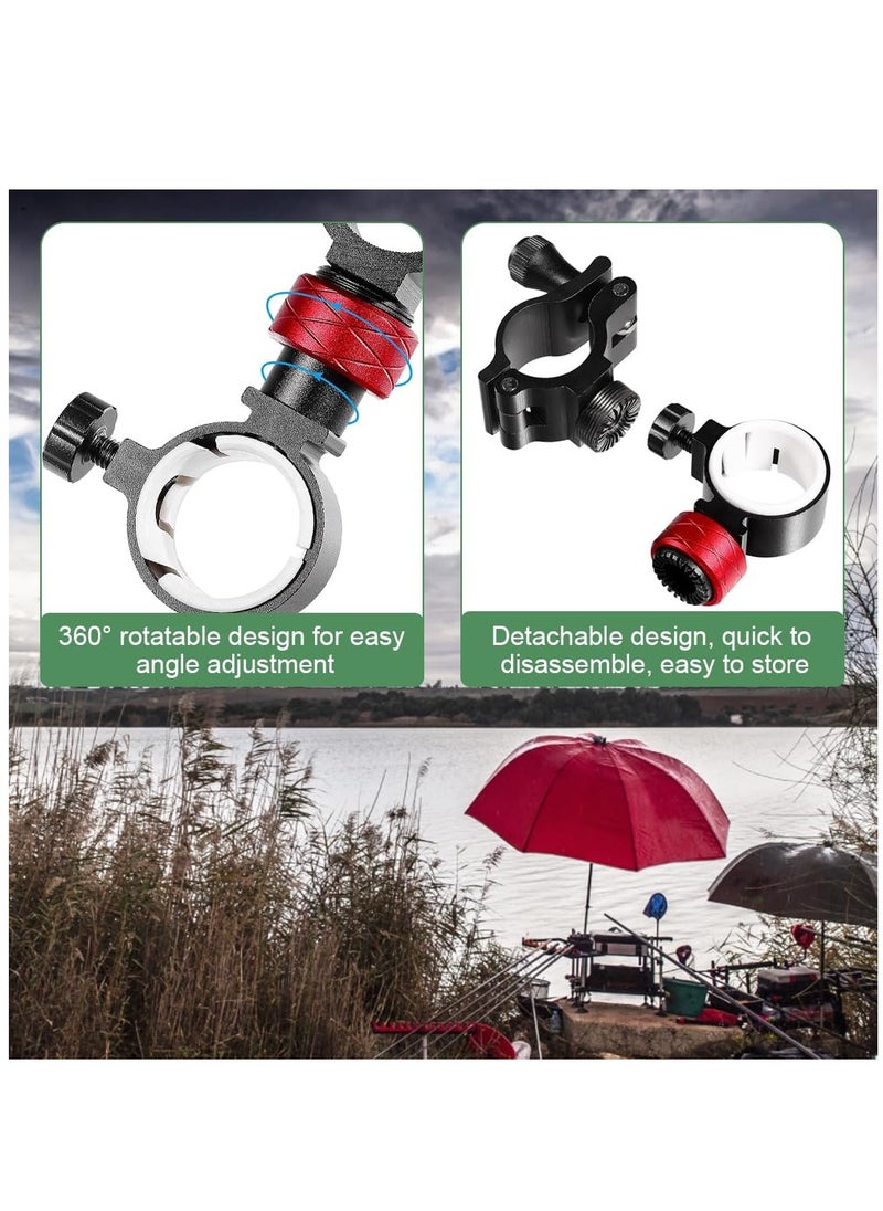 Excefore - Fishing Chair Umbrella Holder, Aluminum Fishing Umbrella Bracket, Adjustable Fishing Chair Clamp Bracket Chair Umbrella Holder Clamp Universal Umbrella Mount Clip for Fishing Rod Chair Parasol - Image 1