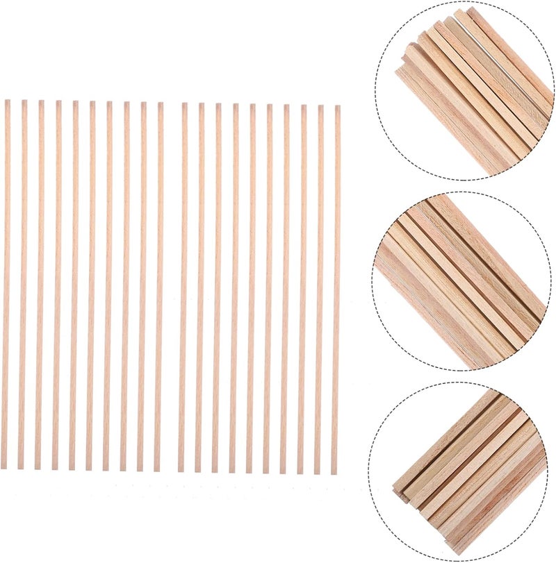 20pcs Mars Wood Strips Kiln Dried Hardwood Rods Educational Teaching Tools for Oxygen Combustion - Image 4