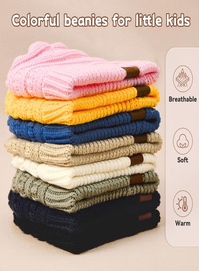 Zando Toddler Satin Lined Winter Hat Knitted Baby Beanie Silk Lined Infant Toddler Beanies Boys 2t-4t Baby Winter Hats for Boys Girls Warm Newborn Infant Winter Beanie Cap Pink 6-36 Months - Image 5