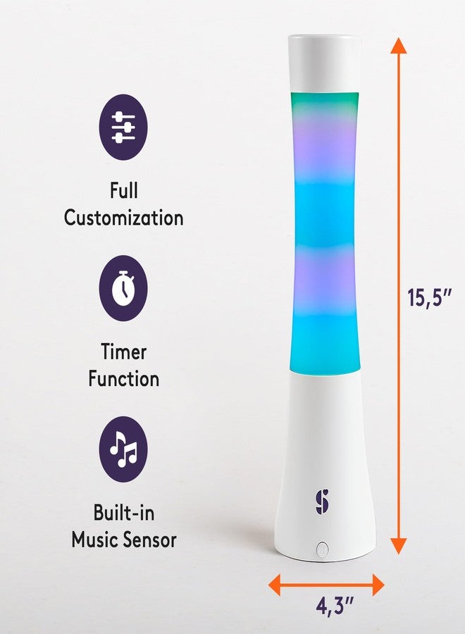 Special Supplies Sensory Light Lava Lamp for Kids and Adults - Color Changing LED Desk Lamp with Remote - Calming Night Light for Sensory Room, Bedroom, Therapy, Relaxation, Décor- White - Image 2