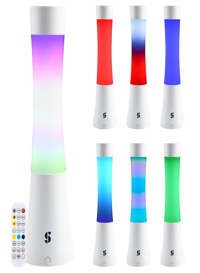 Special Supplies Sensory Light Lava Lamp for Kids and Adults - Color Changing LED Desk Lamp with Remote - Calming Night Light for Sensory Room, Bedroom, Therapy, Relaxation, Décor- White - Image 1
